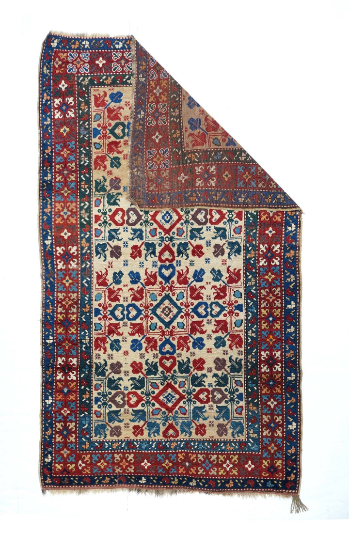 Antique Kazak Rug 4'4'' x 7'7''