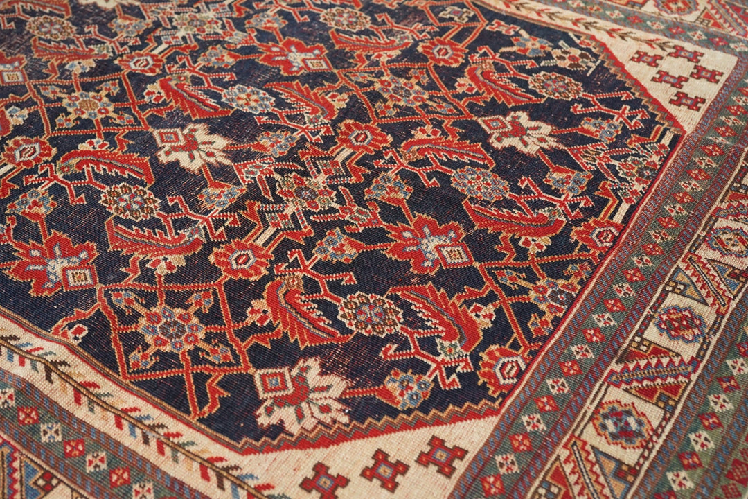 Antique Qashqai Rug 3'8'' x 7'7''