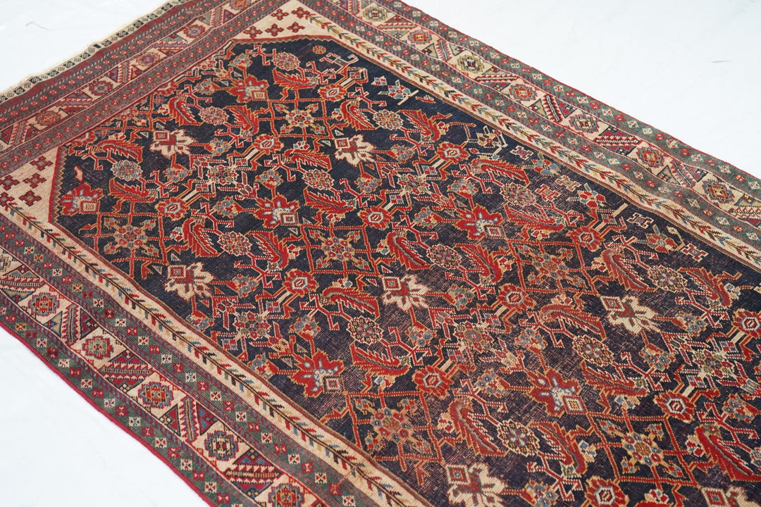 Antique Qashqai Rug 3'8'' x 7'7''