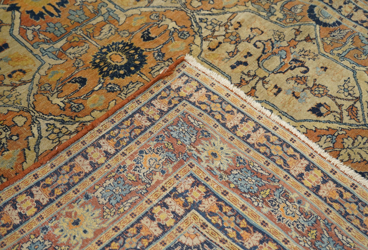 Antique Haji Jalili Tabriz Rug 4'3'' x 5'7''