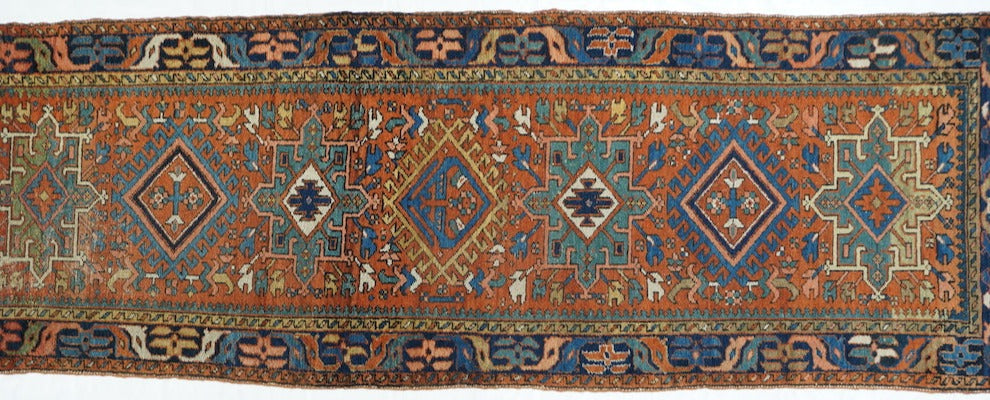 Antique Karajeh Rug 3'1'' x 8'11''