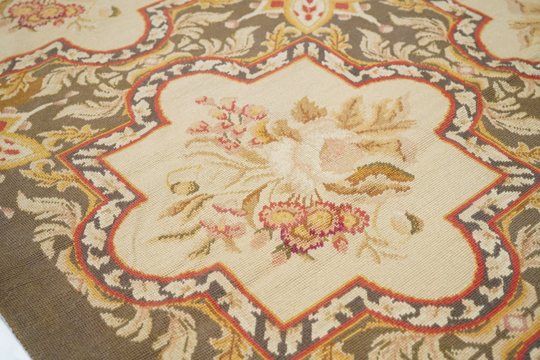 French Aubusson Design Rug 9'9'' x 11'11''