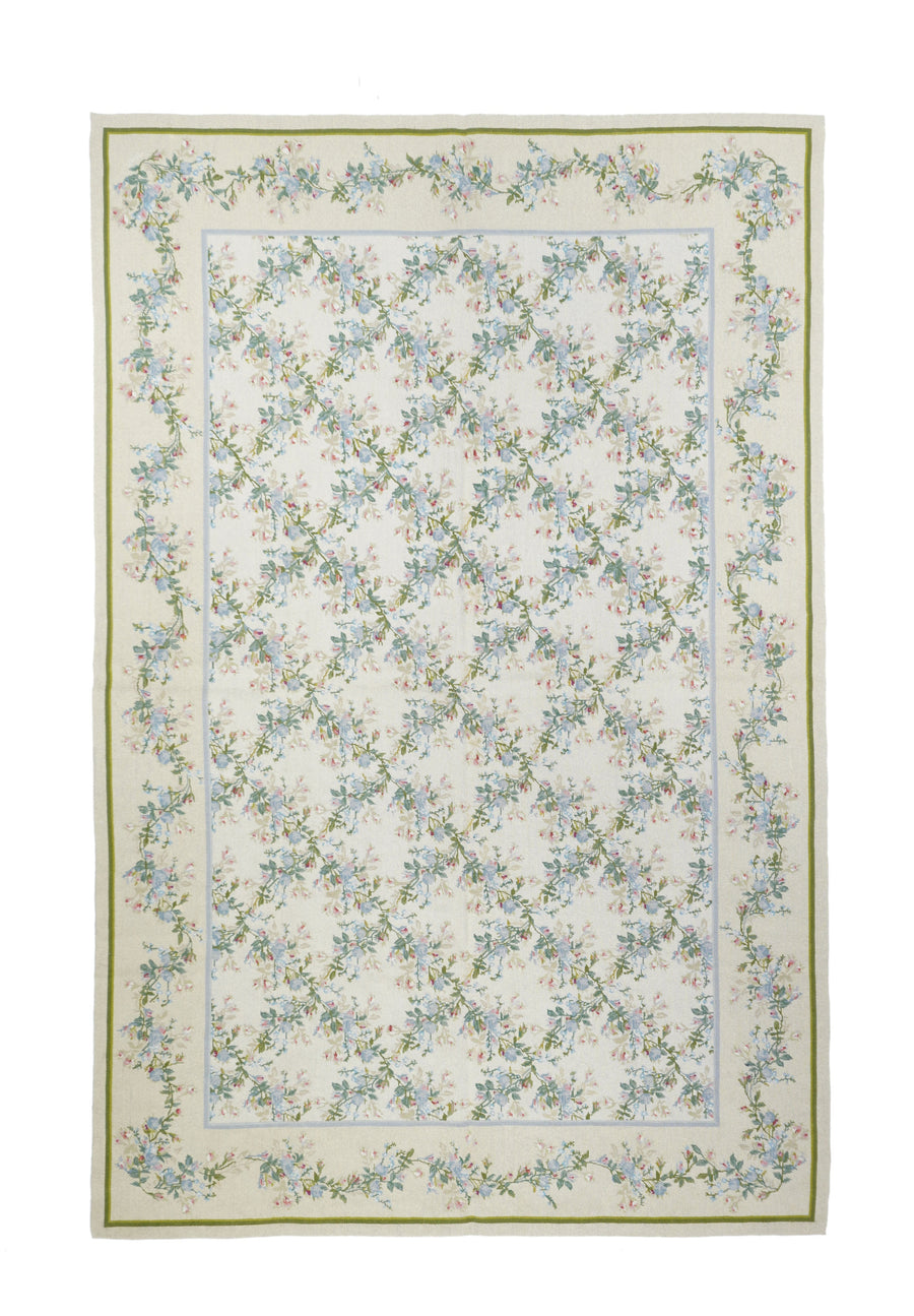 Needle Point Rug 5'10'' x 9'