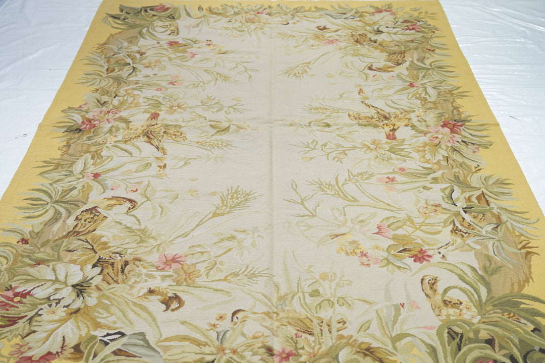 French Aubusson Design Rug 5'10'' x 8'11''