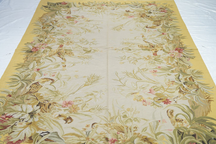 French Aubusson Design Rug 5'10'' x 8'11''