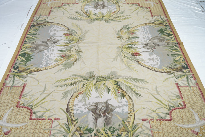 French Aubusson Design Rug 5'11'' x 9'1''