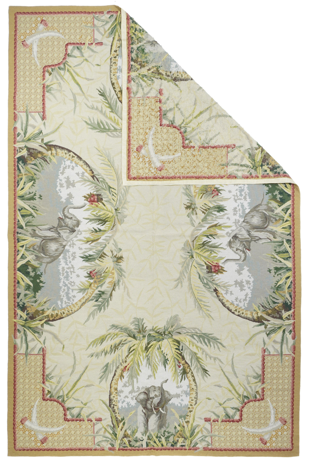 French Aubusson Design Rug 5'11'' x 9'1''