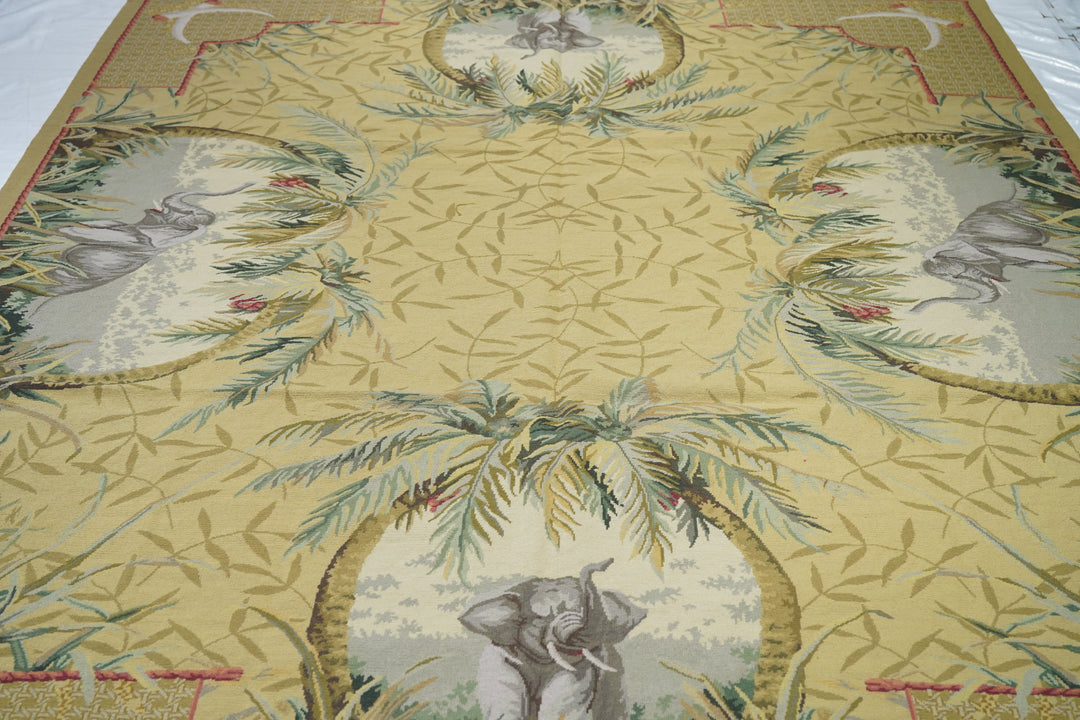 French Aubusson Design Rug 8'0" x 9'10''