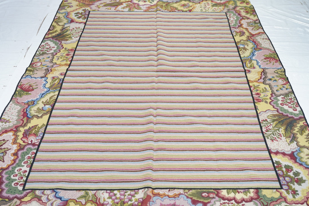 French Aubusson Design Rug 5'11'' x 9'1''