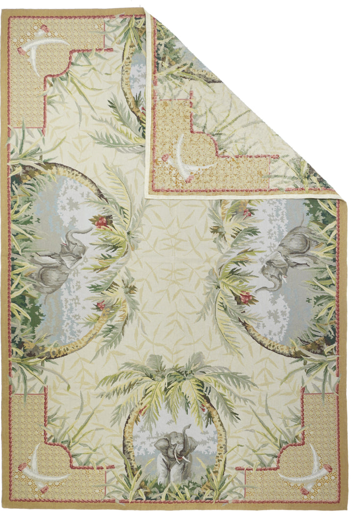 French Aubusson Design Rug 5'11'' x 9'0"