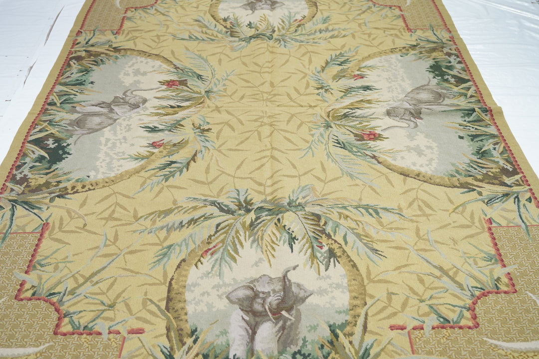 French Aubusson Design Rug 5'10'' x 9'0"