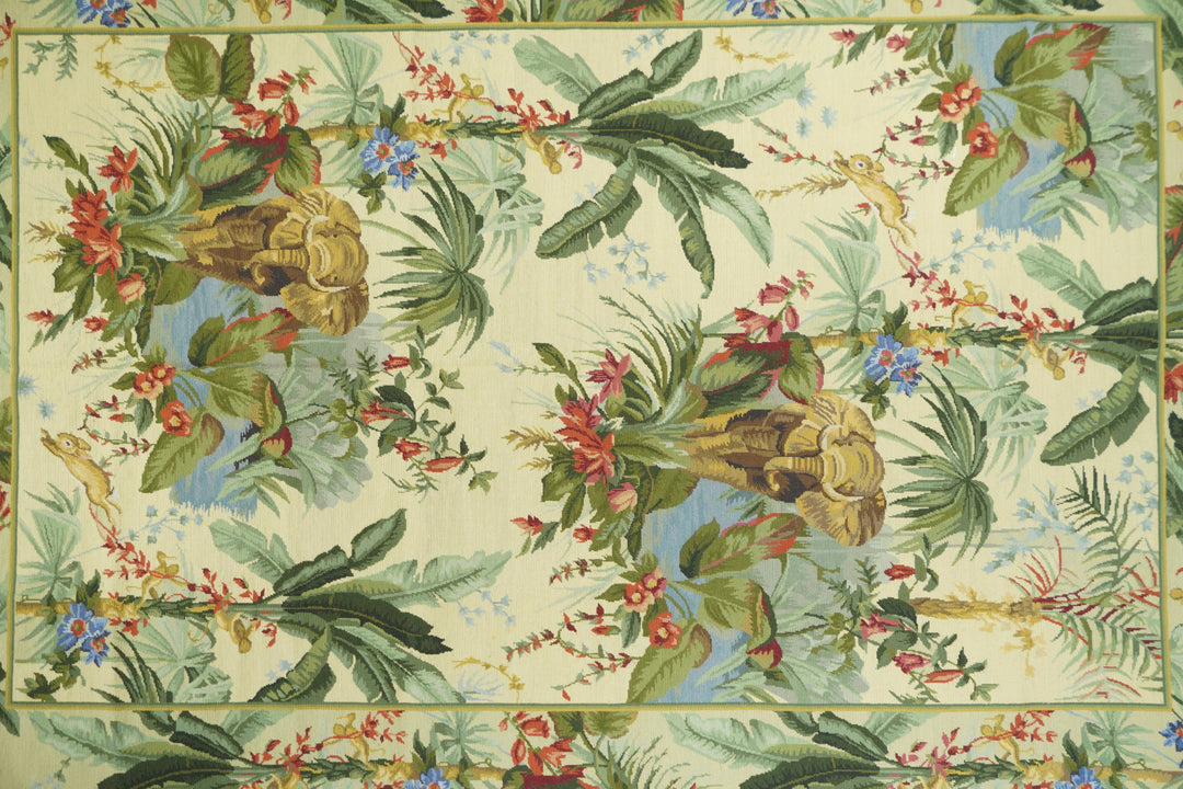 French Aubusson Design Rug 5'11'' x 8'11''