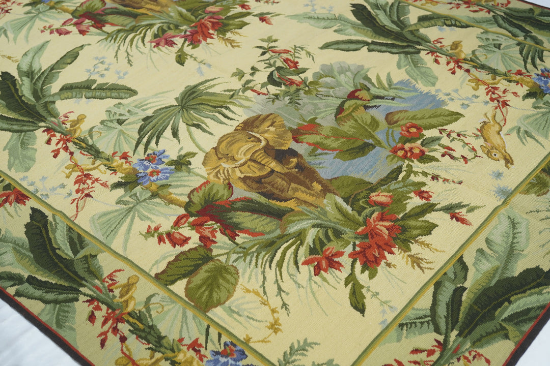 French Aubusson Design Rug 5'11'' x 8'11''