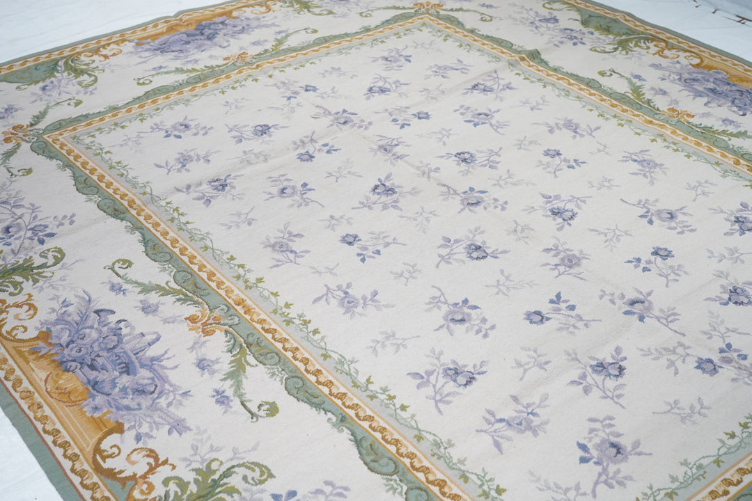 French Aubusson Design Rug 7'11'' x 9'11''