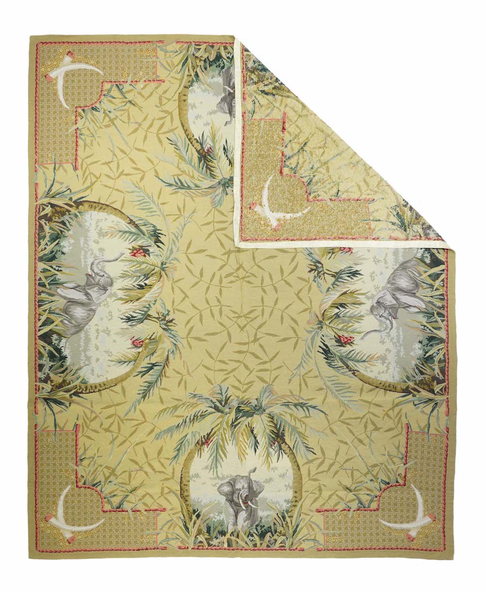 Aubusson Needle Point Wool Weave Rug 7'10'' x 9'11''