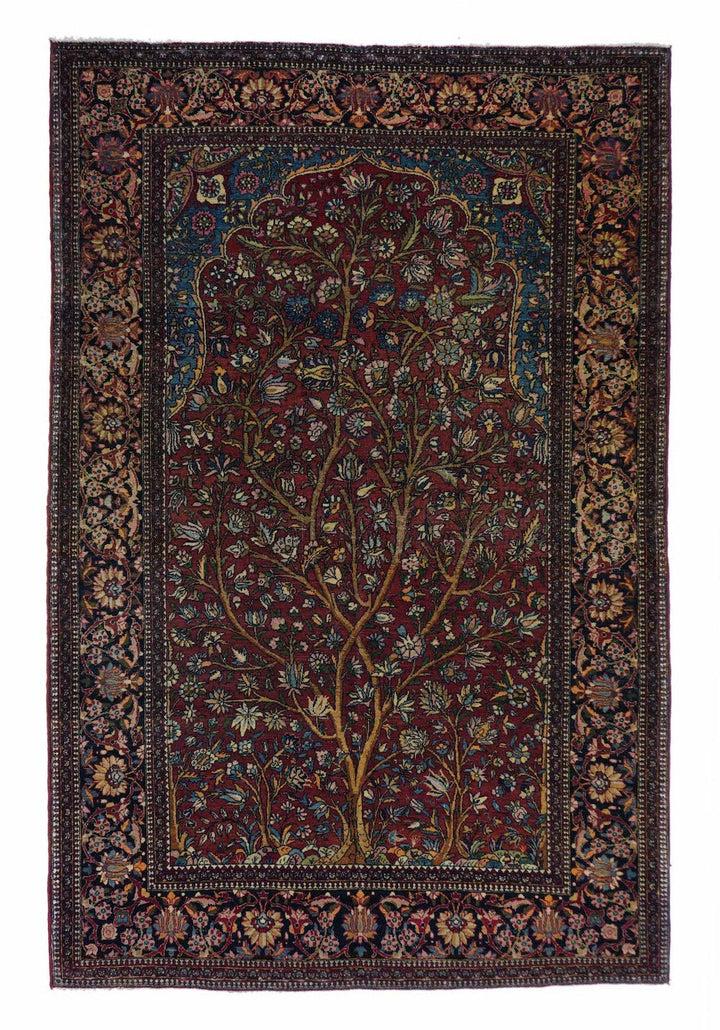 Antique Isfahan Rug 4'7'' x 7'1''