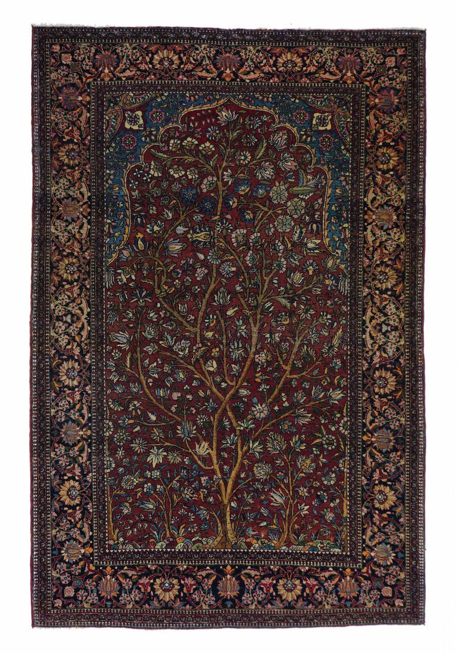 Antique Isfahan Rug 4'7'' x 7'1''