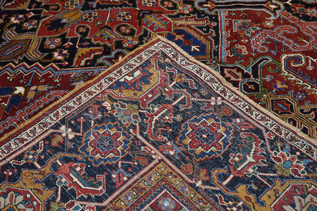 Vintage Heriz Rug 11'6'' x 14'1''