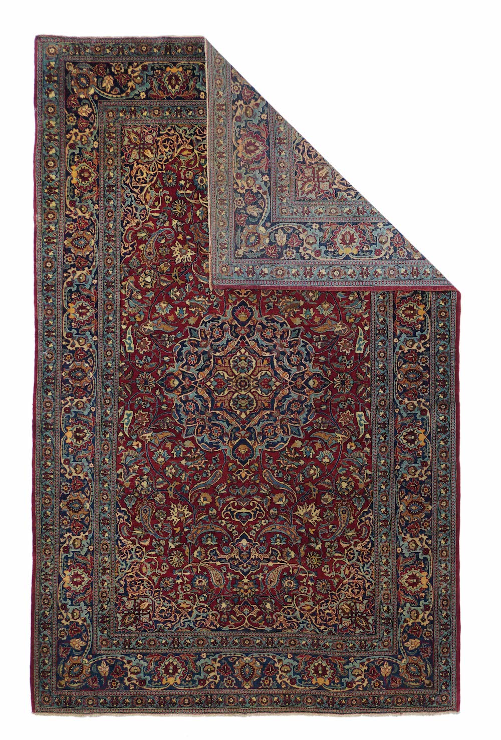 Antique Persian Isfahan Rug 4'4'' x 7'2''