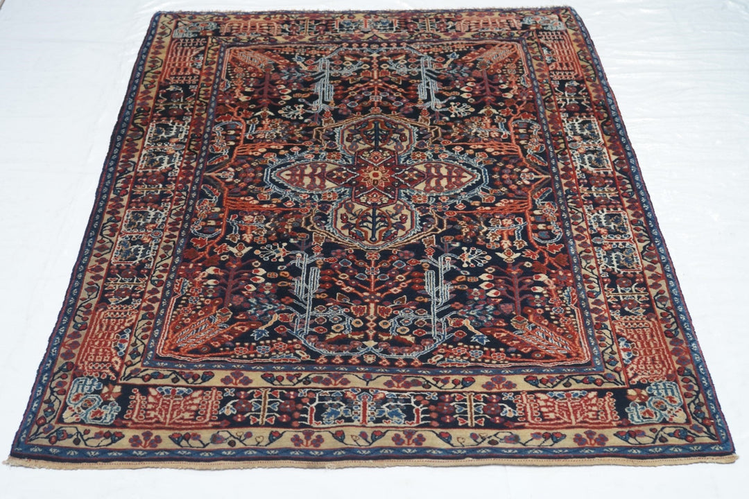 Antique Farahan Sarouk Rug 3'8'' x 4'10''