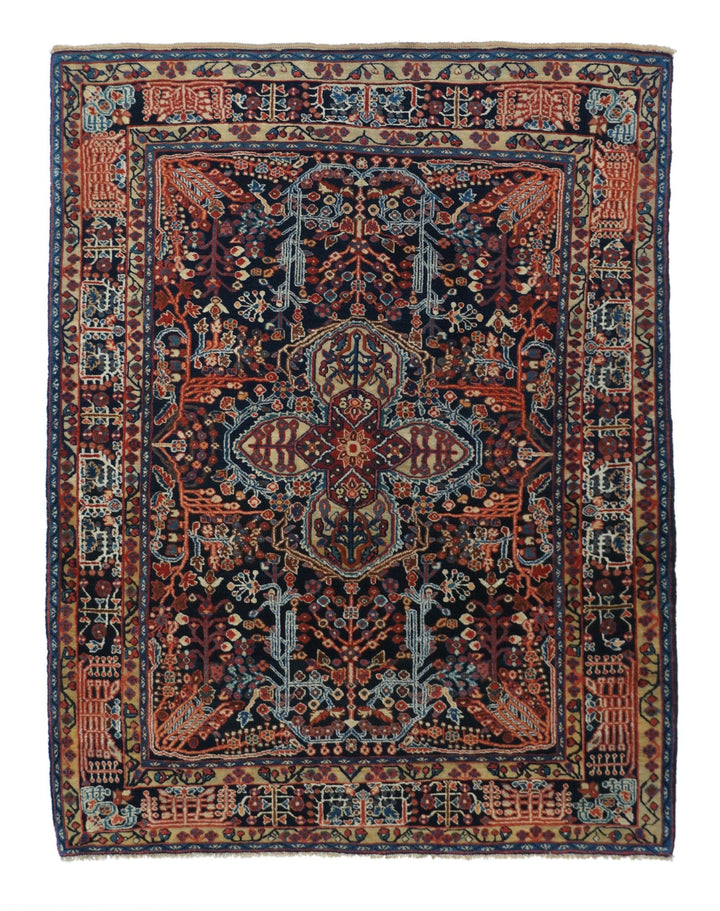 Antique Farahan Sarouk Rug 3'8'' x 4'10''