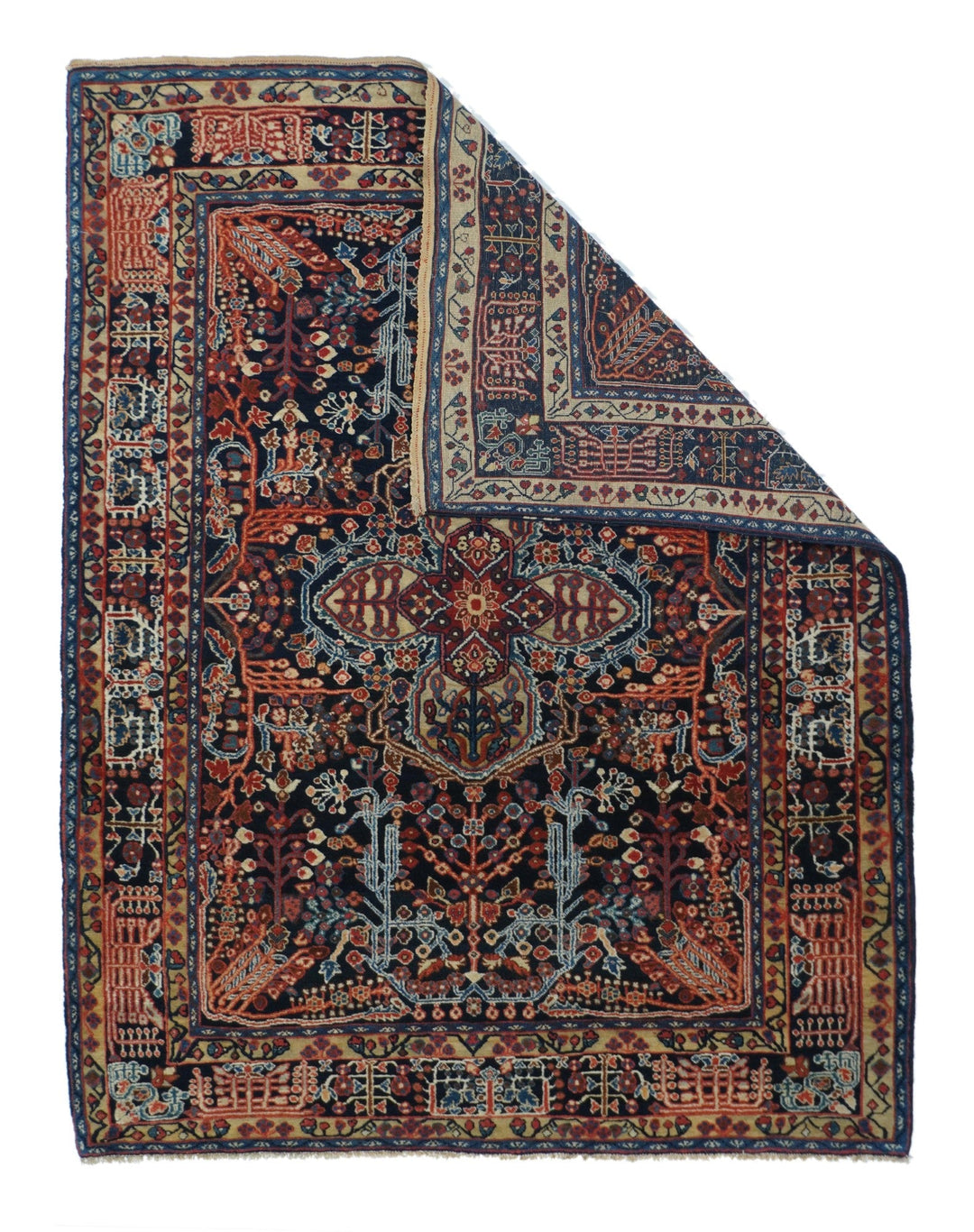 Antique Farahan Sarouk Rug 3'8'' x 4'10''