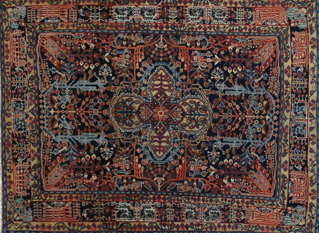 Antique Farahan Sarouk Rug 3'8'' x 4'10''