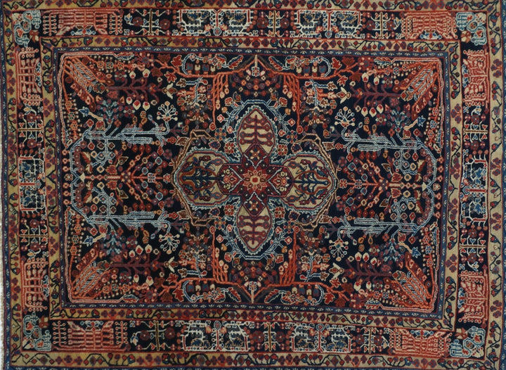 Antique Farahan Sarouk Rug 3'8'' x 4'10''