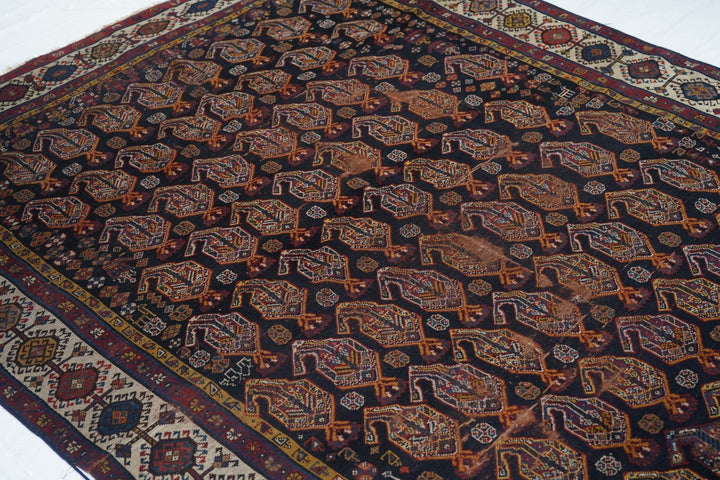 Antique Khamseh Rug 5'9'' x 7'5''