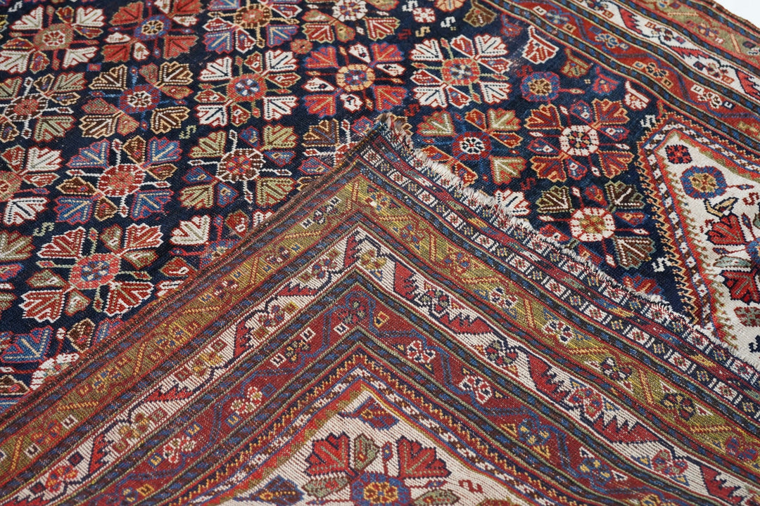 Antique Qashqai Rug 4'6'' x 8'2''