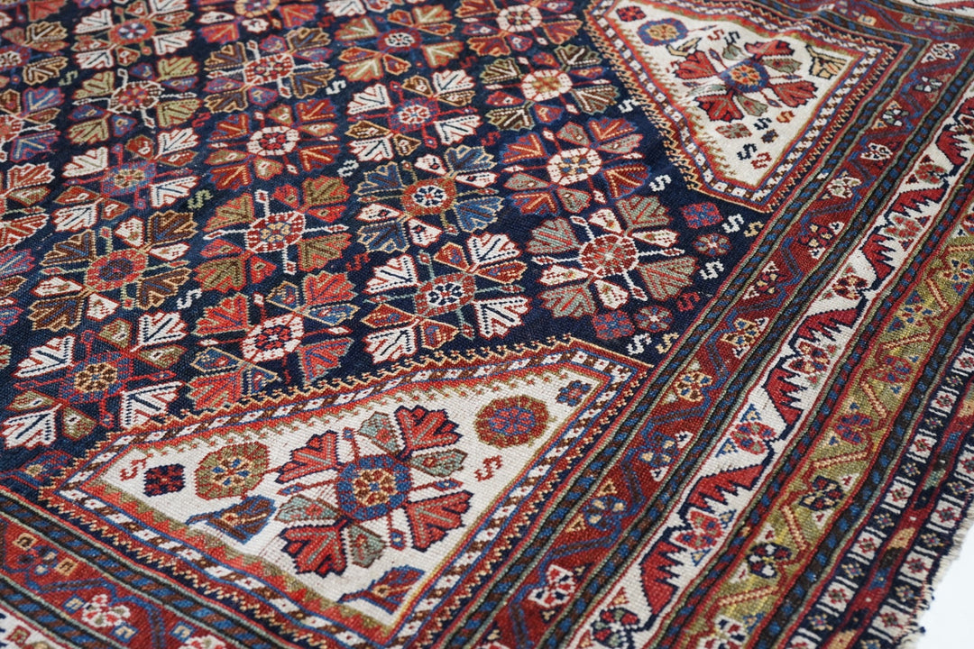 Antique Qashqai Rug 4'6'' x 8'2''