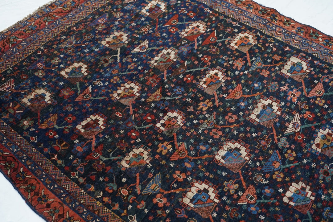 Antique Bidjar Rug 4'3'' x 5'6''