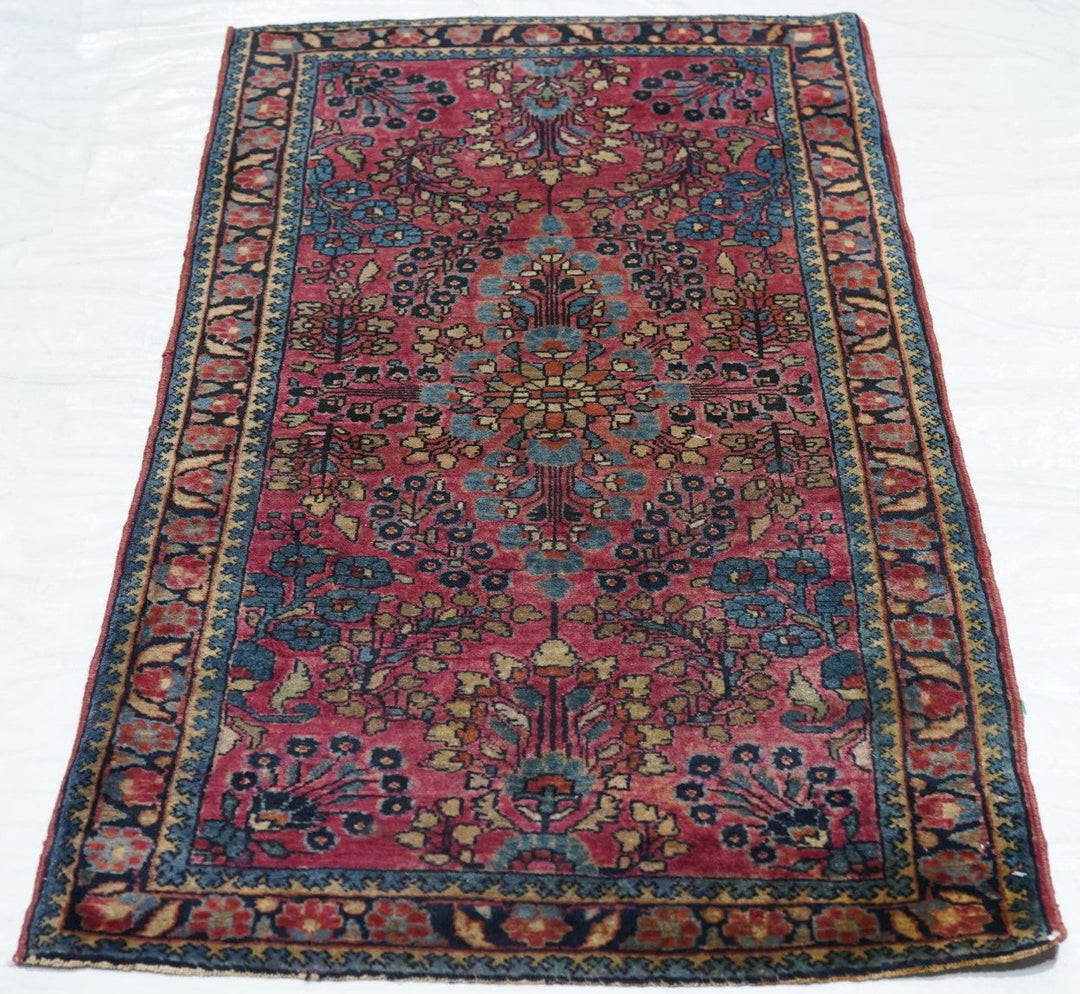 Antique Sarouk Rug 2'2'' x 4'1''