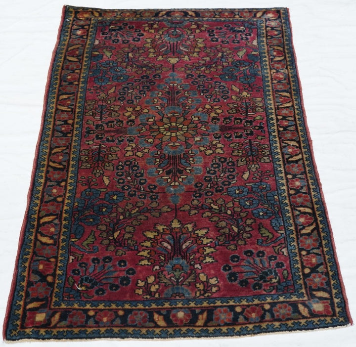 Antique Sarouk Rug 2'2'' x 4'1''