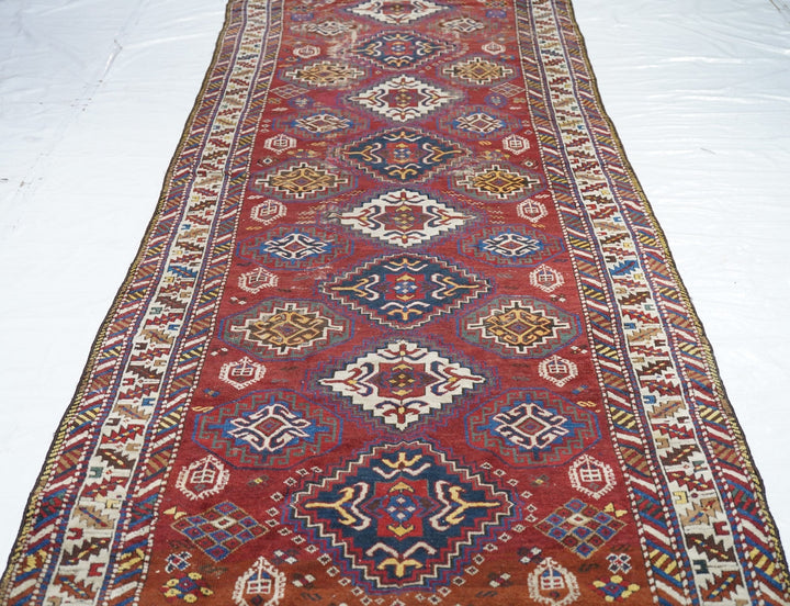 Antique Kuba Runner 4'2'' x 12'6''