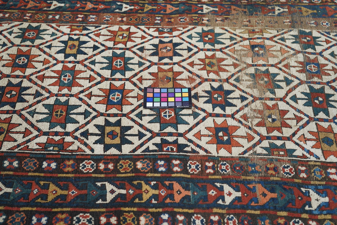 Antique Kazak Rug 4'0" x 8'1''