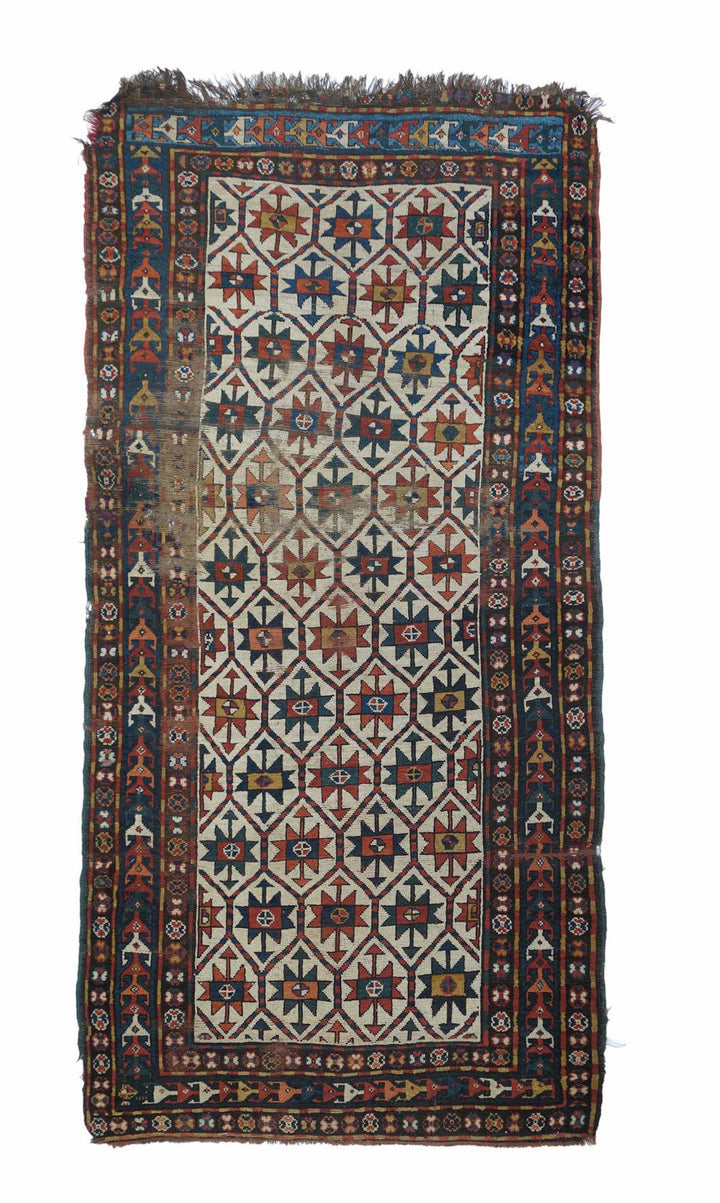 Antique Kazak Rug 4' x 8'1''