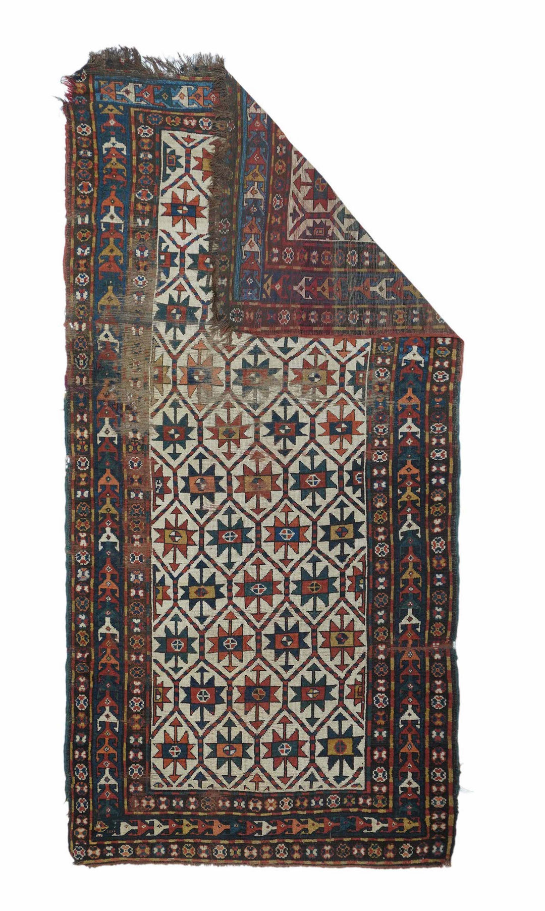 Antique Kazak Rug 4'0" x 8'1''