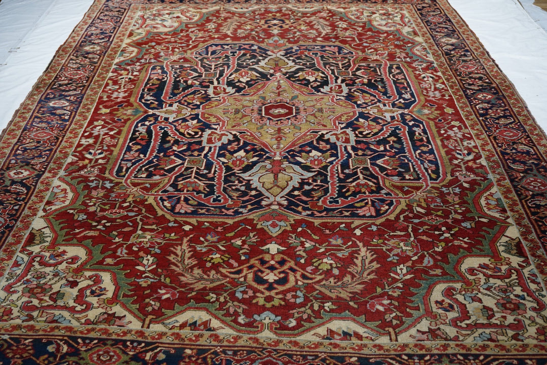 Antique Serapi Rug 8'7'' x 12'4''