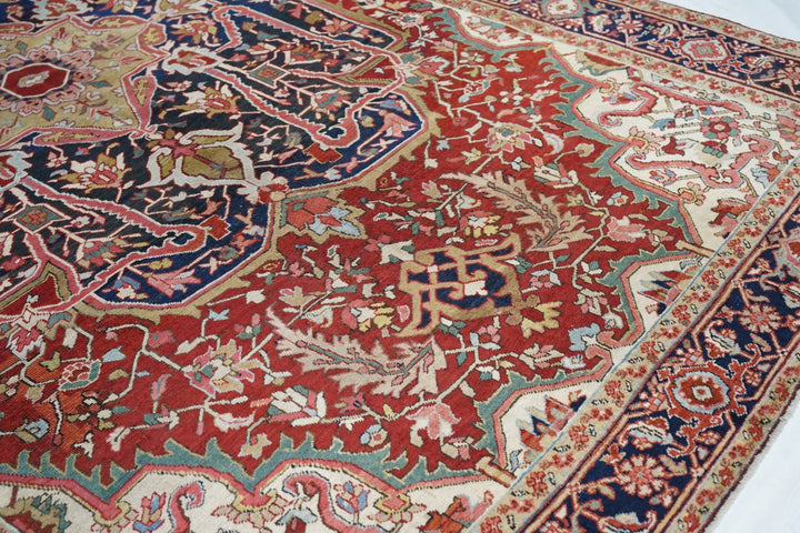 Antique Serapi Rug 8'7'' x 12'4''