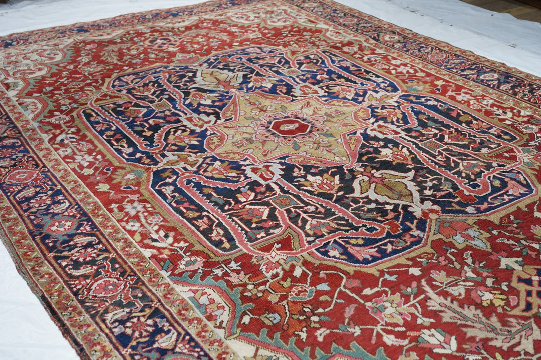 Antique Serapi Rug 8'7'' x 12'4''