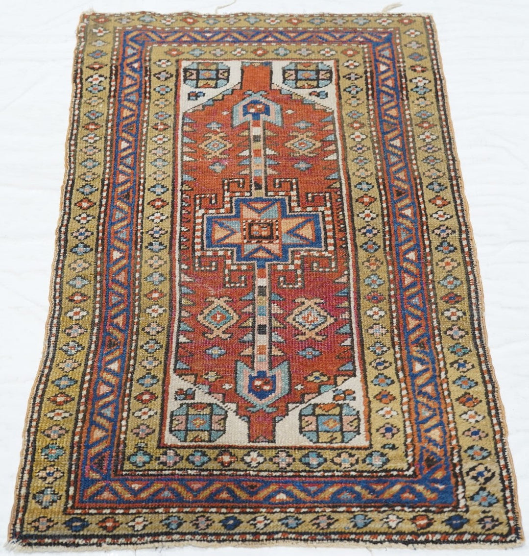 Antique Heriz Rug 2'2'' x 4'0"