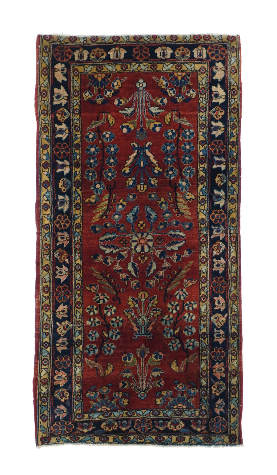 Antique Mohajeran Sarouk Rug 2' x 4'