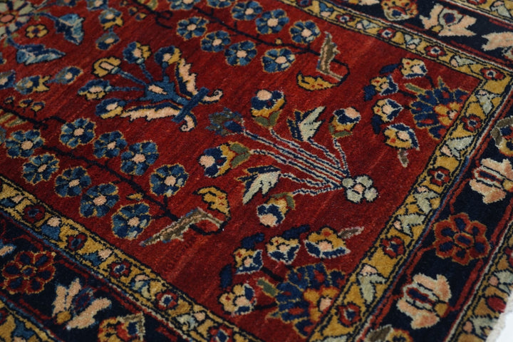 Antique Mohajeran Sarouk Rug 2'0" x 4'0"