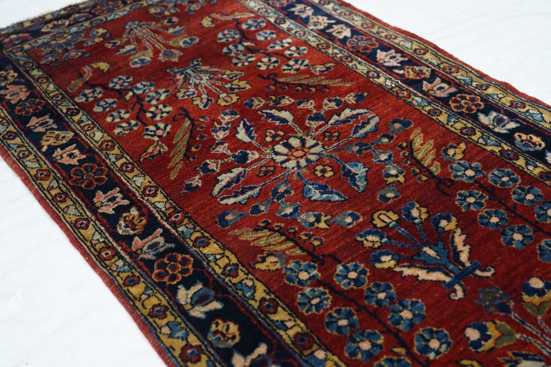 Antique Mohajeran Sarouk Rug 2'0" x 4'0"