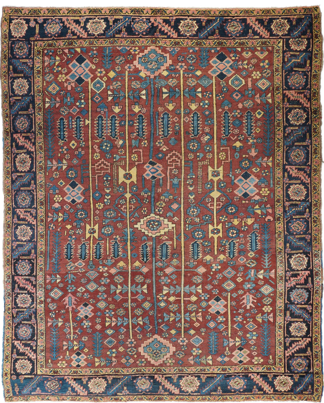 Antique Heriz Rug 9'1'' x 11'2''