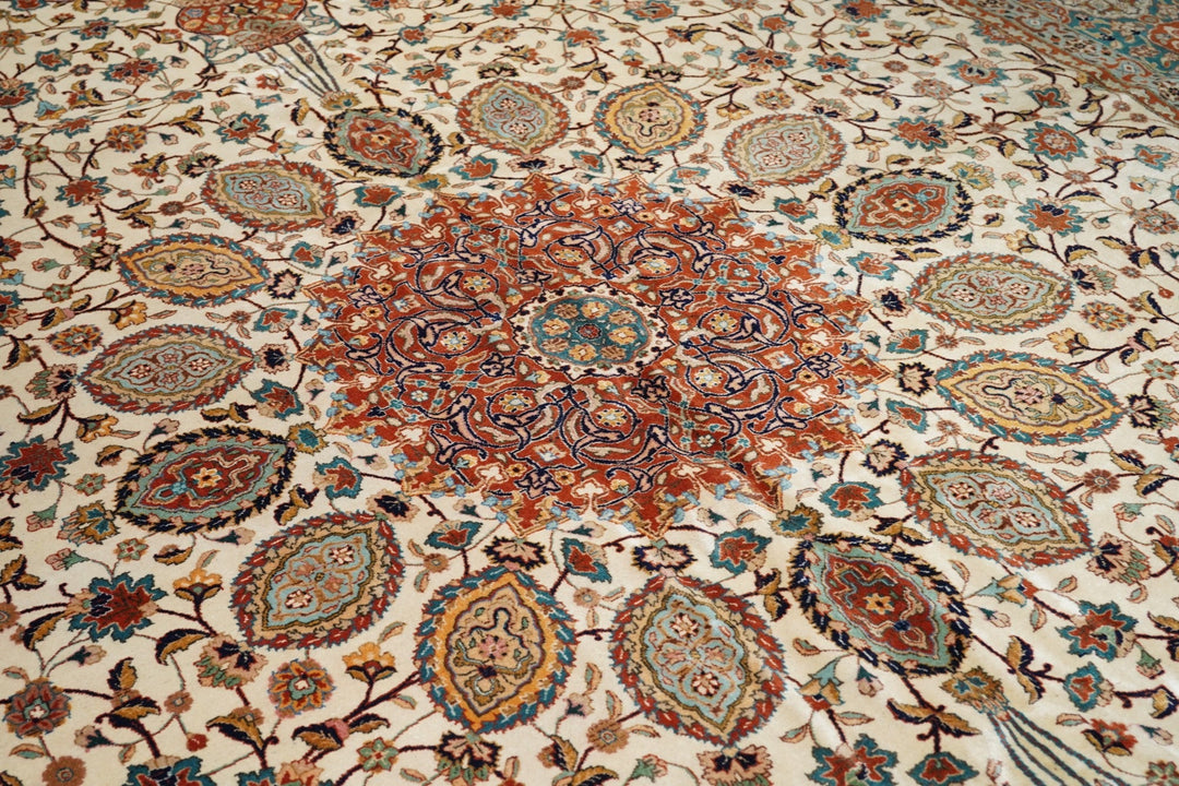 Fine Vintage Persian Tabriz Rug 11'7'' x 19'4''