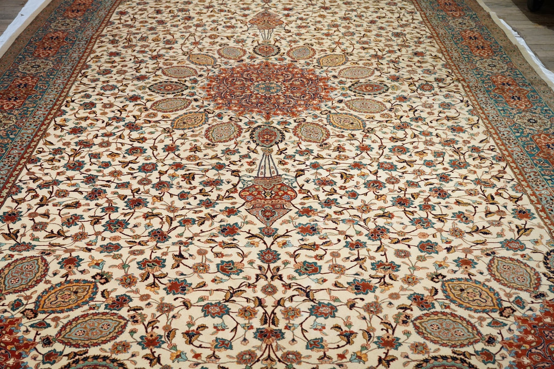 Fine Vintage Persian Tabriz Rug 11'7'' x 19'4''