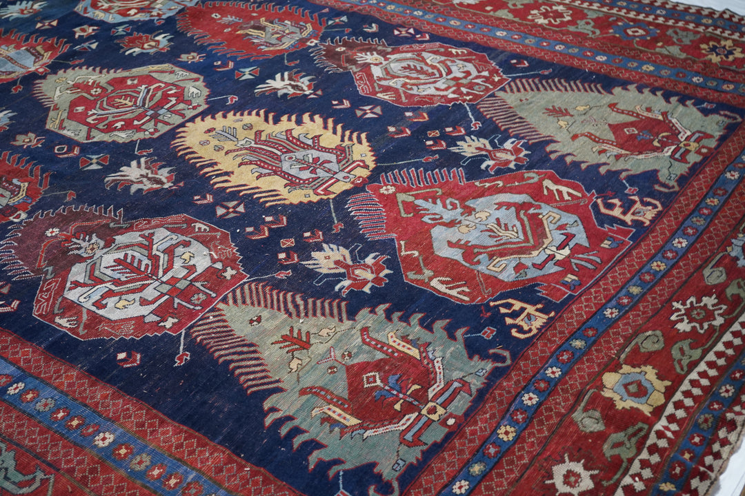 Antique Kazak/Azarbayjan  Rug 10'6'' x 17'8''