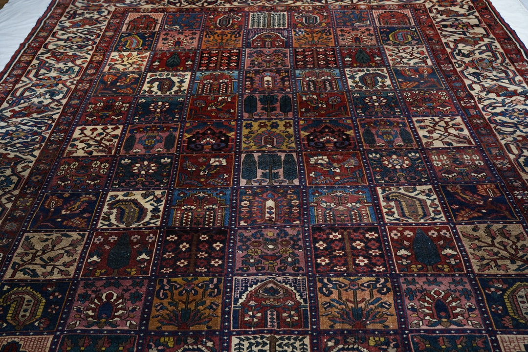 Antique Bakhtiari Rug 9'6'' x 13'0''